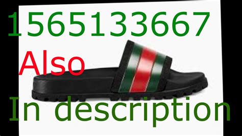 gucci flip flops roblox code